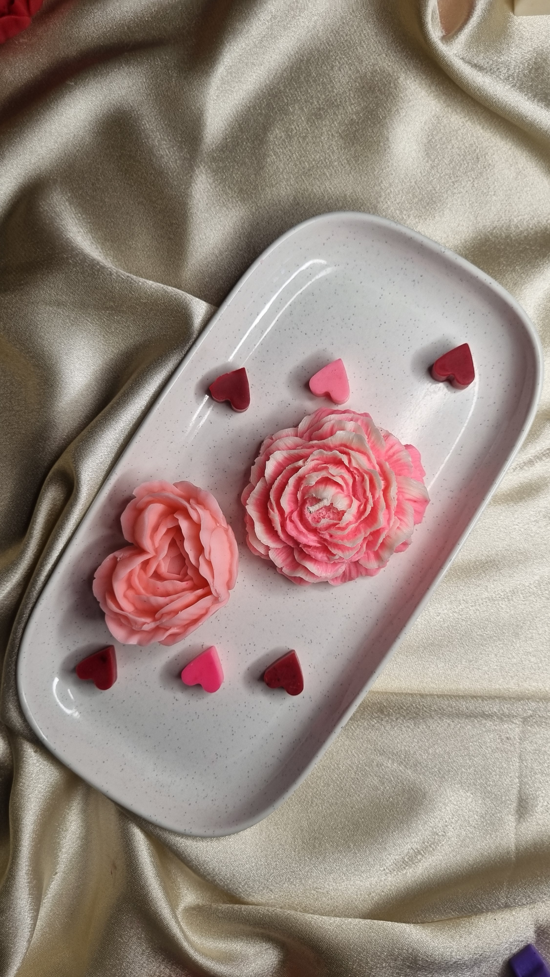 Peony Rose + Heart Rose Combo