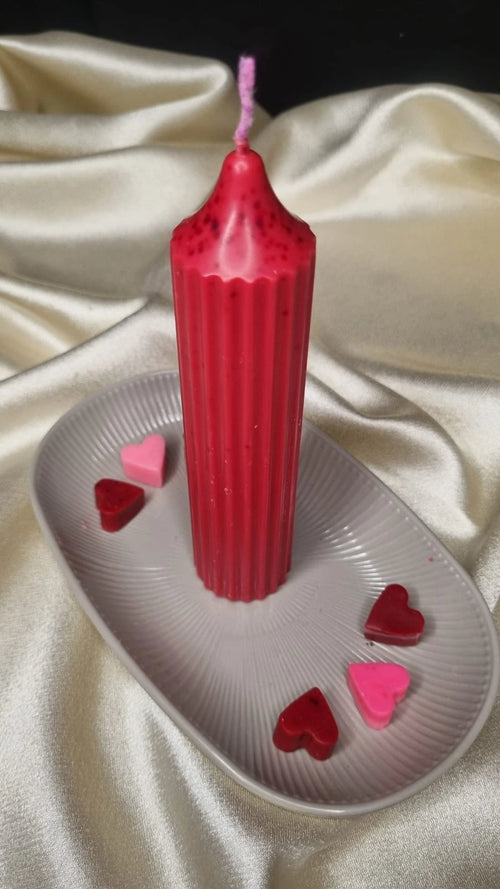 Pillar Candle - handmade soy wax scented candle by Samvya Glow